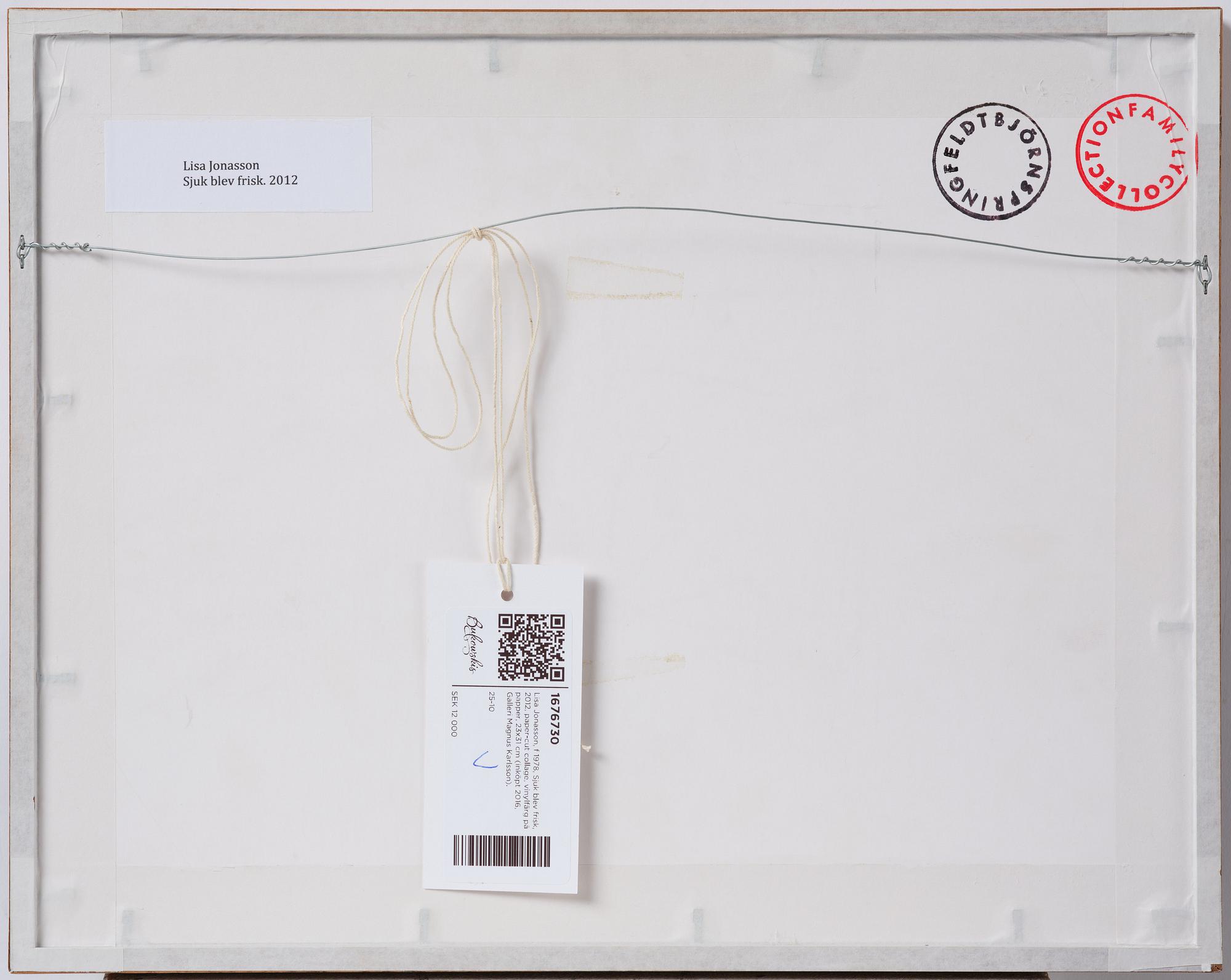 Lisa Jonasson, "Sjuk blev frisk".