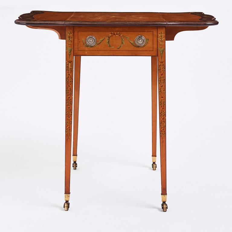 Klaffbord, s.k Pembroke table, England 1800-tal, Sheratonstil.