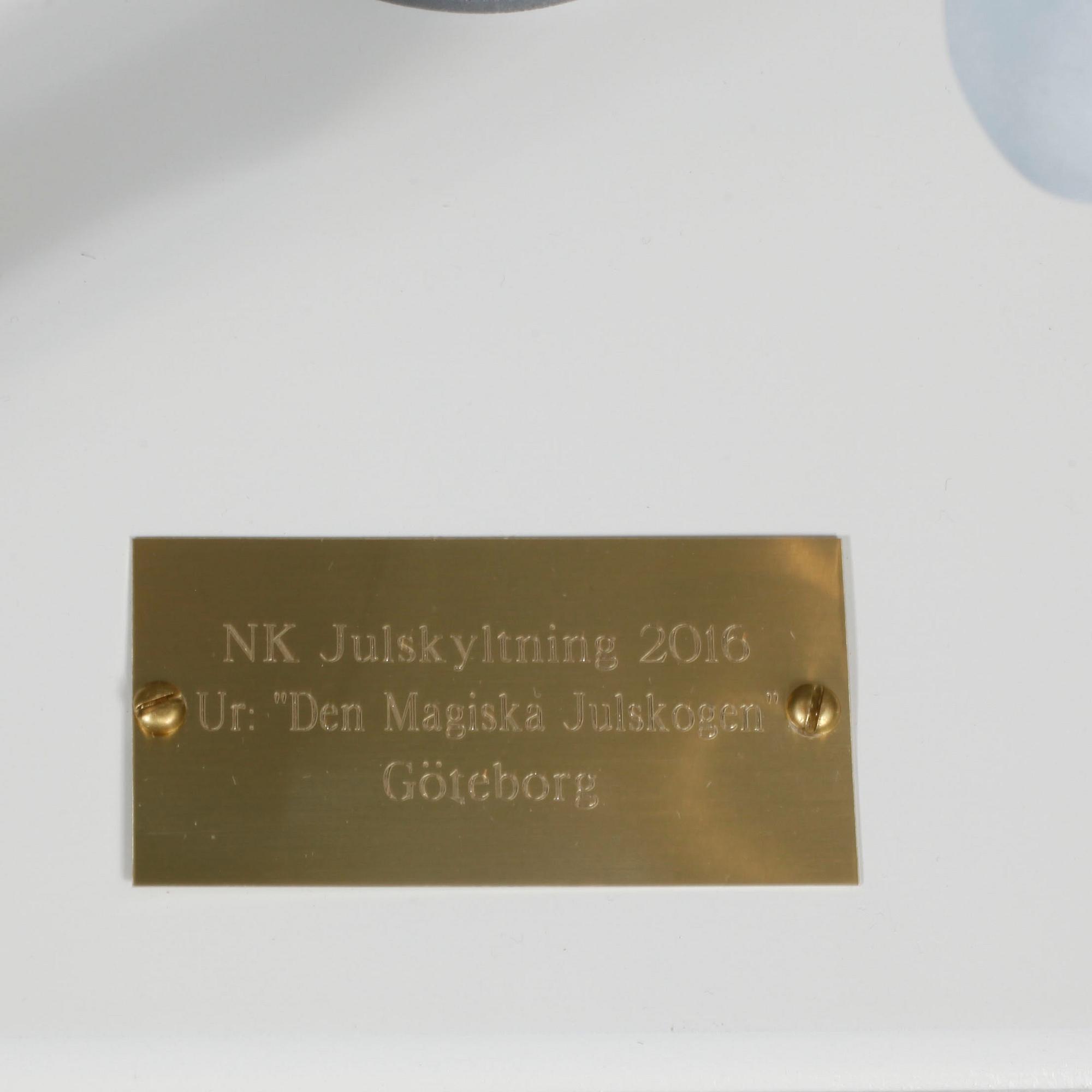 A Christmas decoration from Nordiska Kompaniet, 2016.