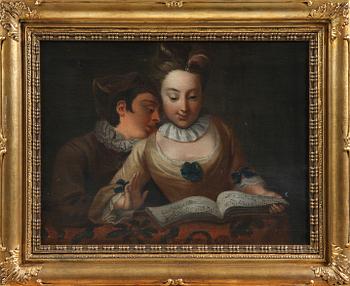 OKÄND KONSTNÄR, olja på duk, 1800-tal.