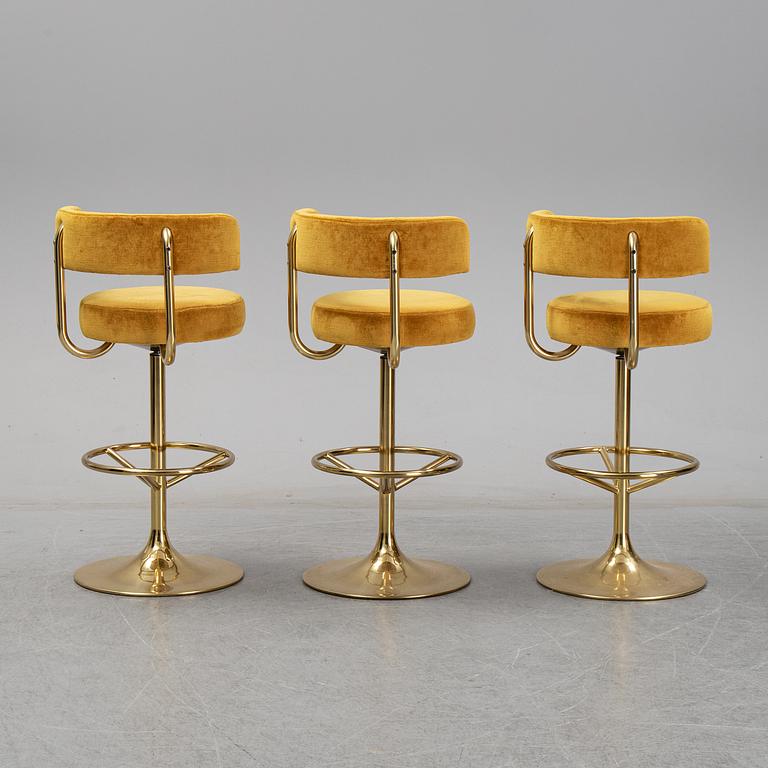 Three barstools, Johansson Design.