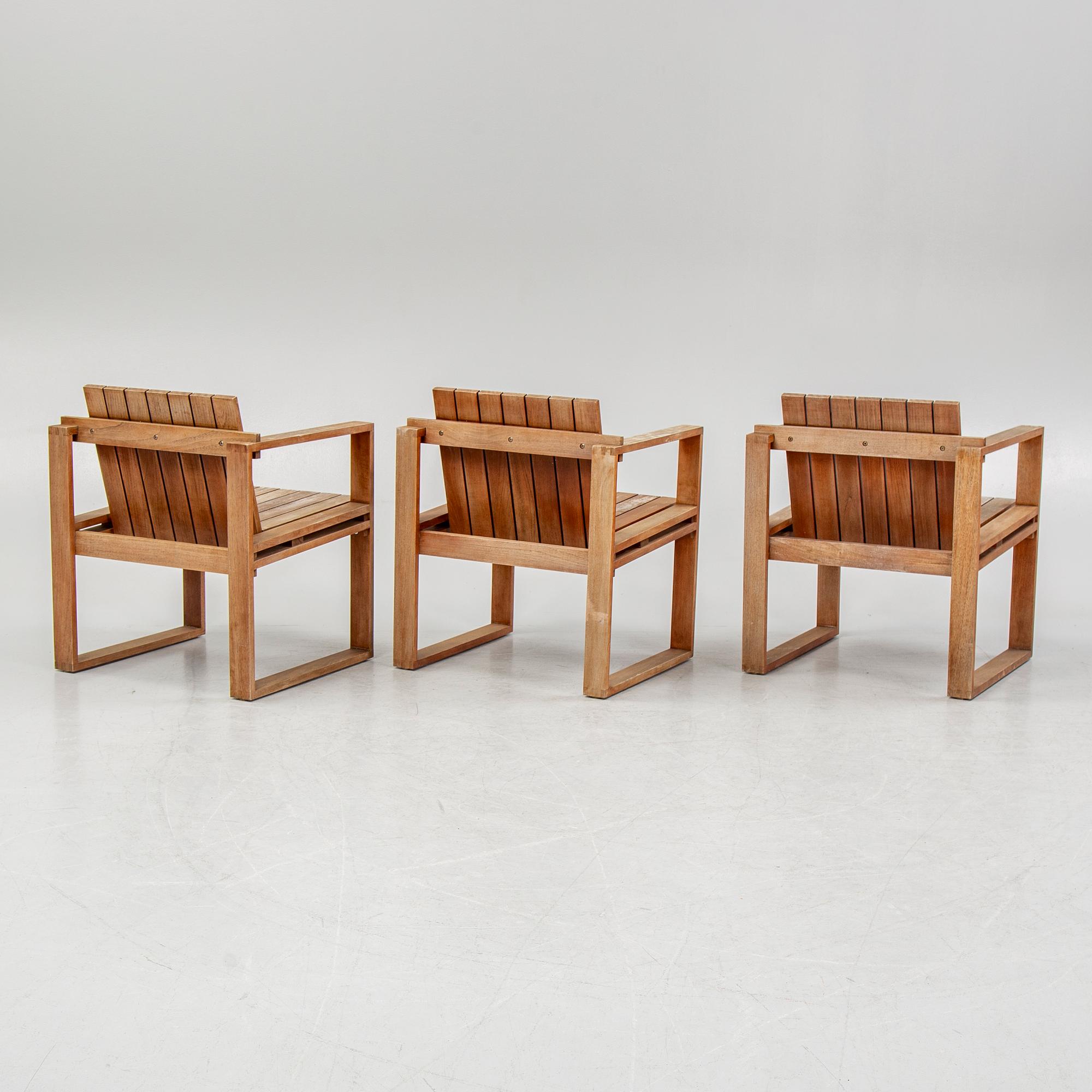 A garden table with sofa and three armchiars, Carl Hansen & Søn, Denmark.