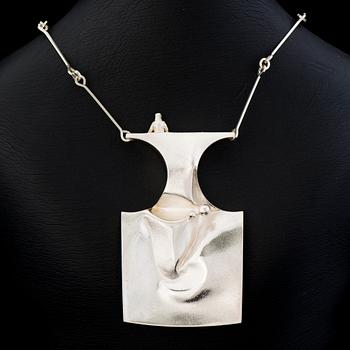 Björn Weckström, NECKLACE, "Barbarella", silver. Lapponia 1977.