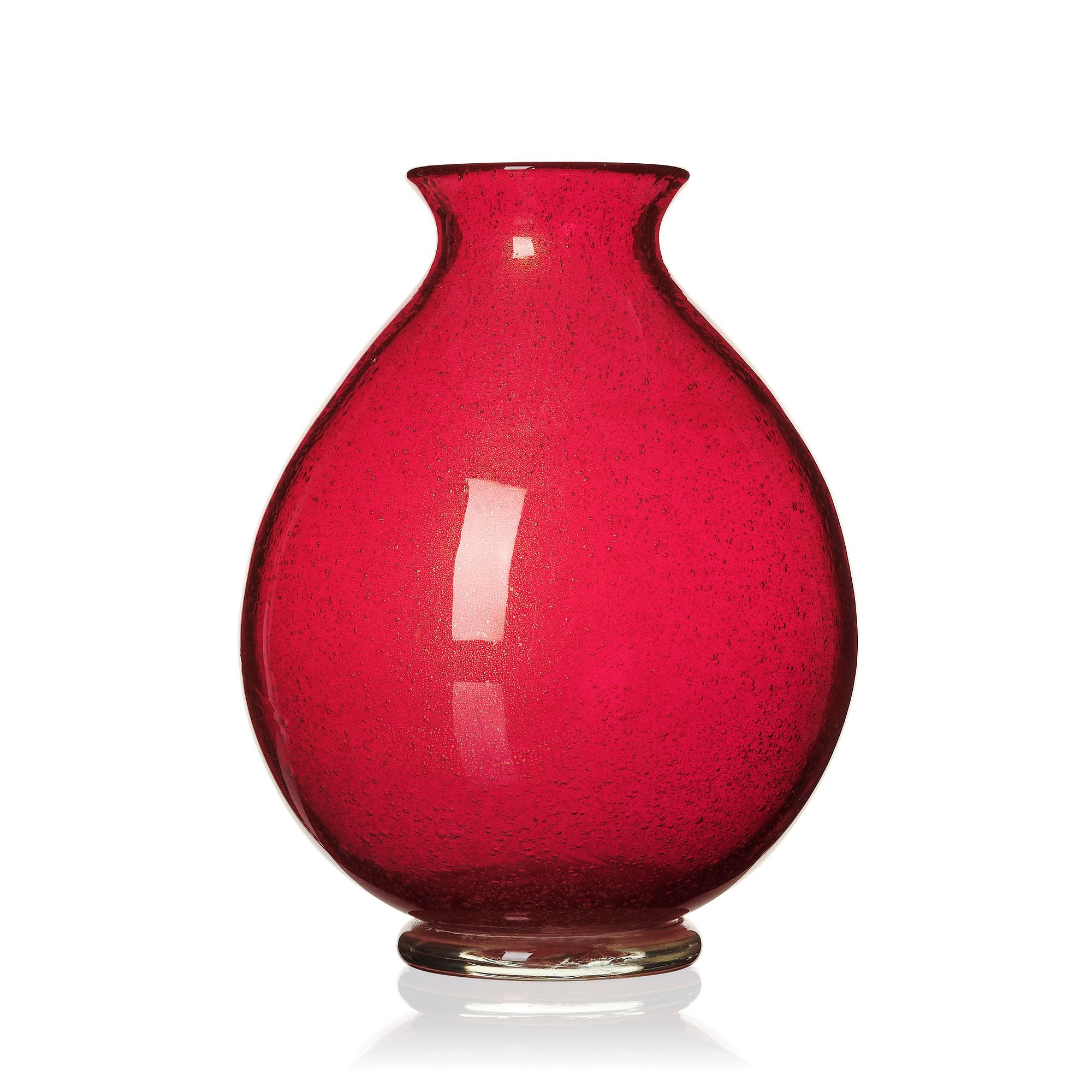 Flavio Poli, an 'a Bollicine' glass vase, Seguso Vetri D'Arte, Murano, Italy 1940-50's.
