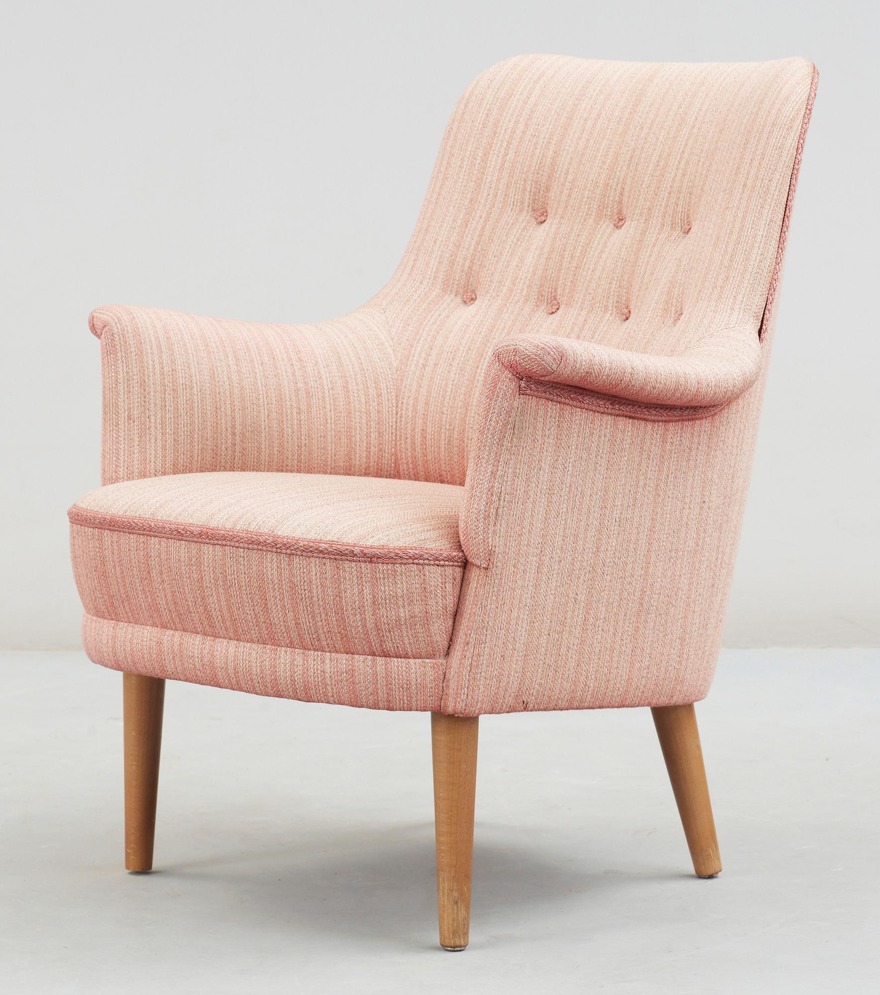 FÅTÖLJ, "Samsas", Carl Malmsten, AB OH Sjögren, 1900-talets andra hälft.