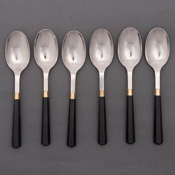 A 11-piece set of 'Kaleva' cutlery for Hackman Finland. Model designed in 1976.
