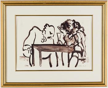 PETER DAHL, färglitografi, signerad Peter Dahl och numrerad EA med blyerts.