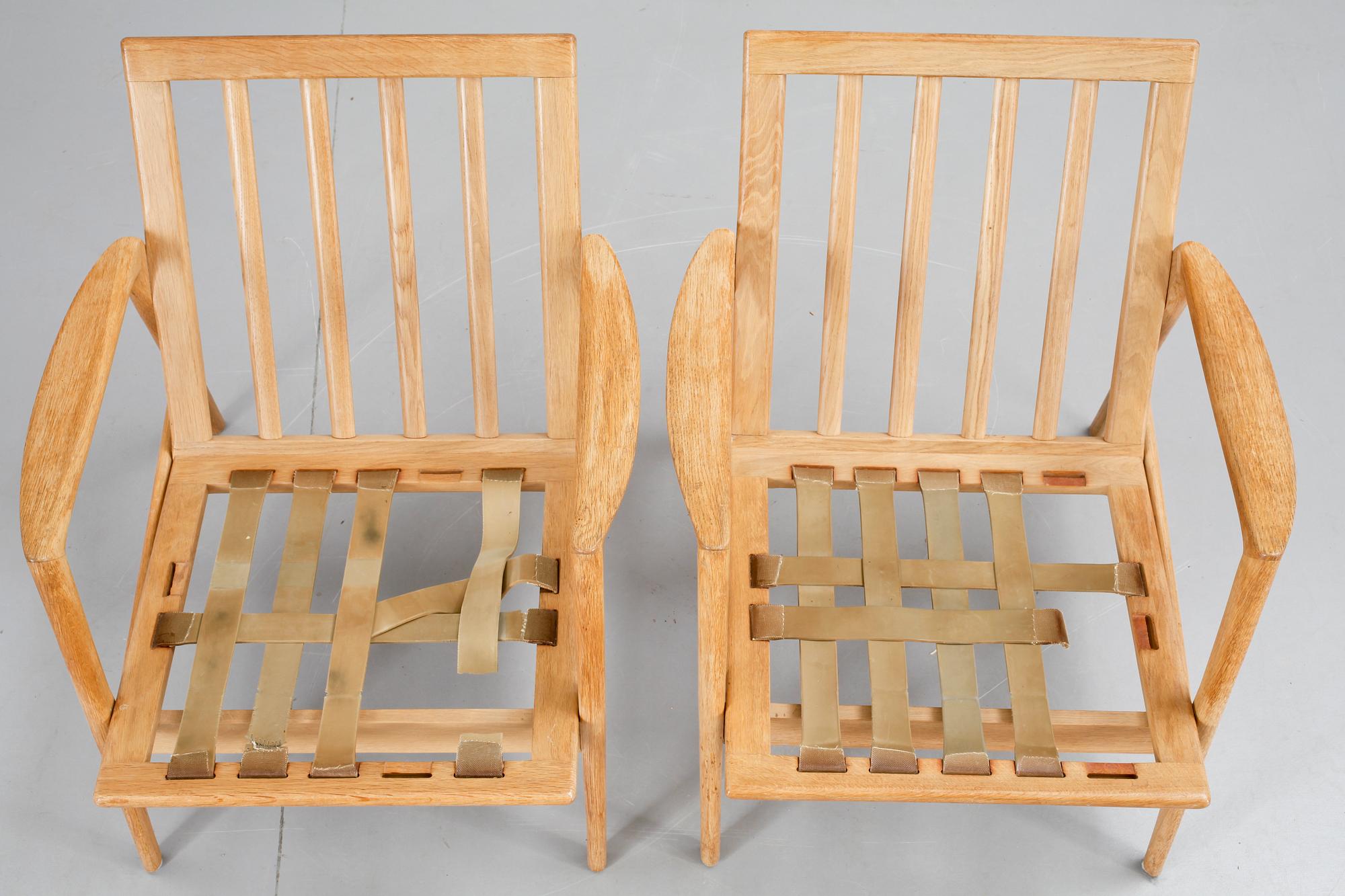 FÅTÖLJER, ett par, 1960-tal.