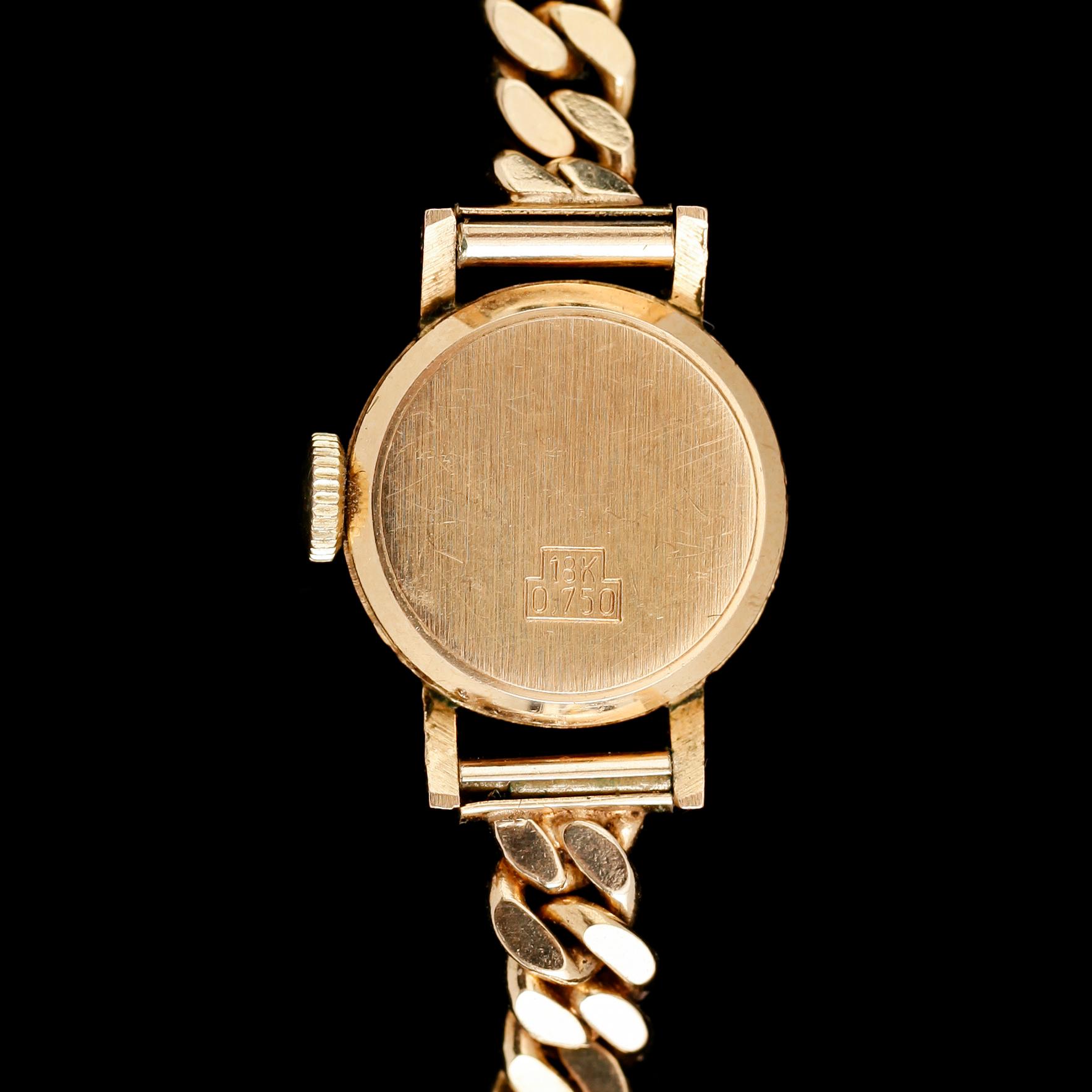 ARMBANDSUR, 18 k guld, Requena, 1900-talets mitt.