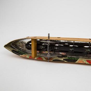 A tinplate rowing boat probably by Issmayer, Germany c. 1910.