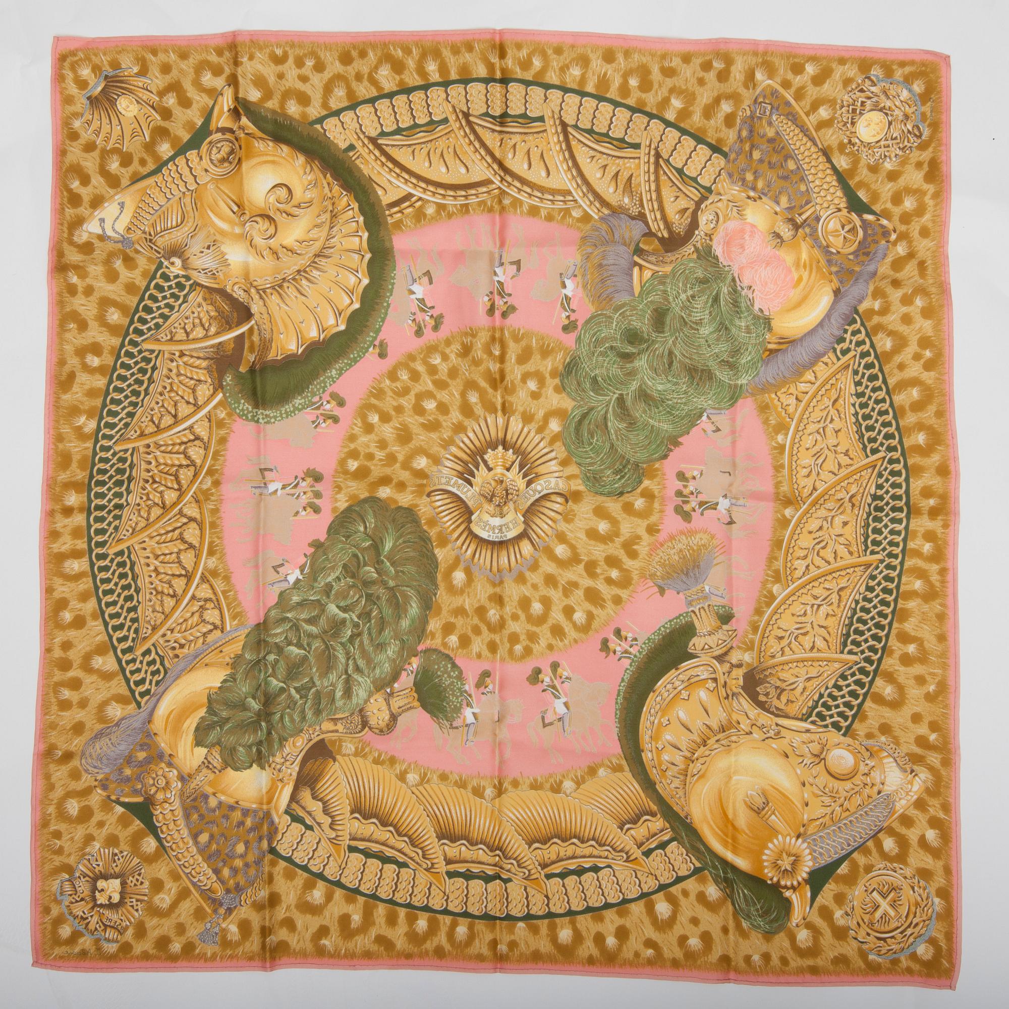 SCARF, "Casques et Plumes", Hermès.