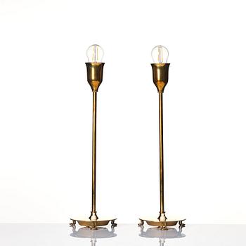 Josef Frank, a pair of table lamps model "2552", Firma Svenskt Tenn, Sweden.
