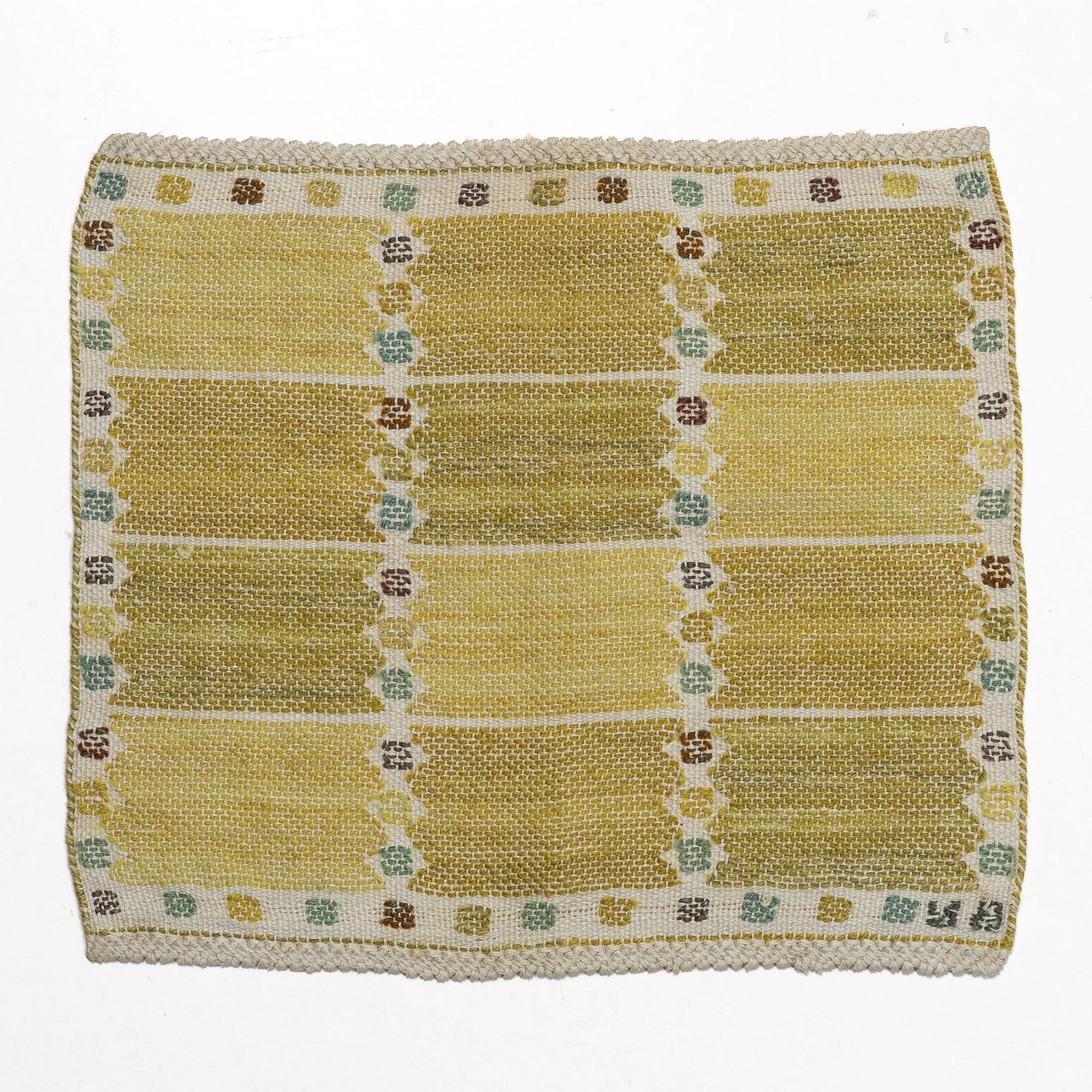 Barbro Nilsson, A "Bladen, gul" textile.