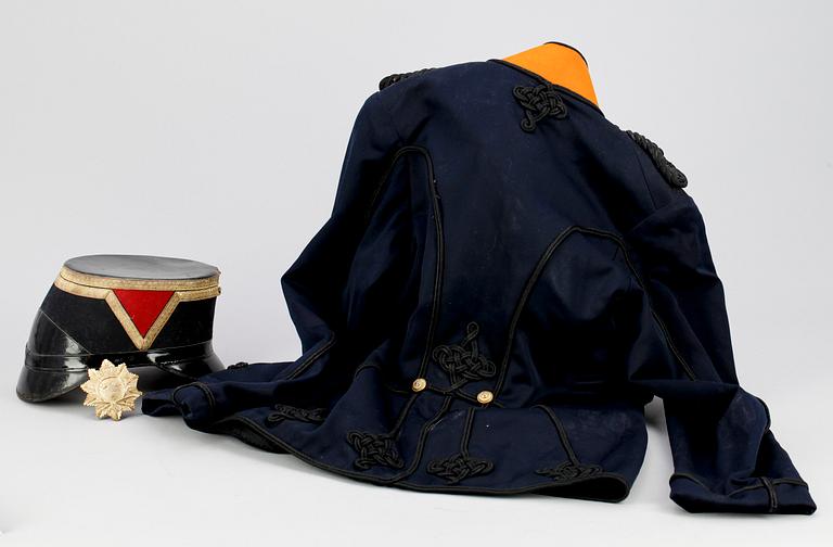 KEPI samt UNIFORMSJACKA, Sverige, 1900-talets början.