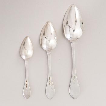 SAMUEL MIKA WESTERLUND, LUSIKOITA, 36 kpl, hopeaa, Porvoo 1903.