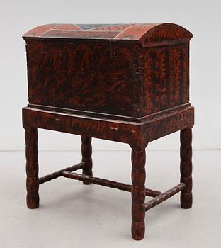 KISTA PÅ BENSTÄLLNING, Lima, 1800-talets mitt.