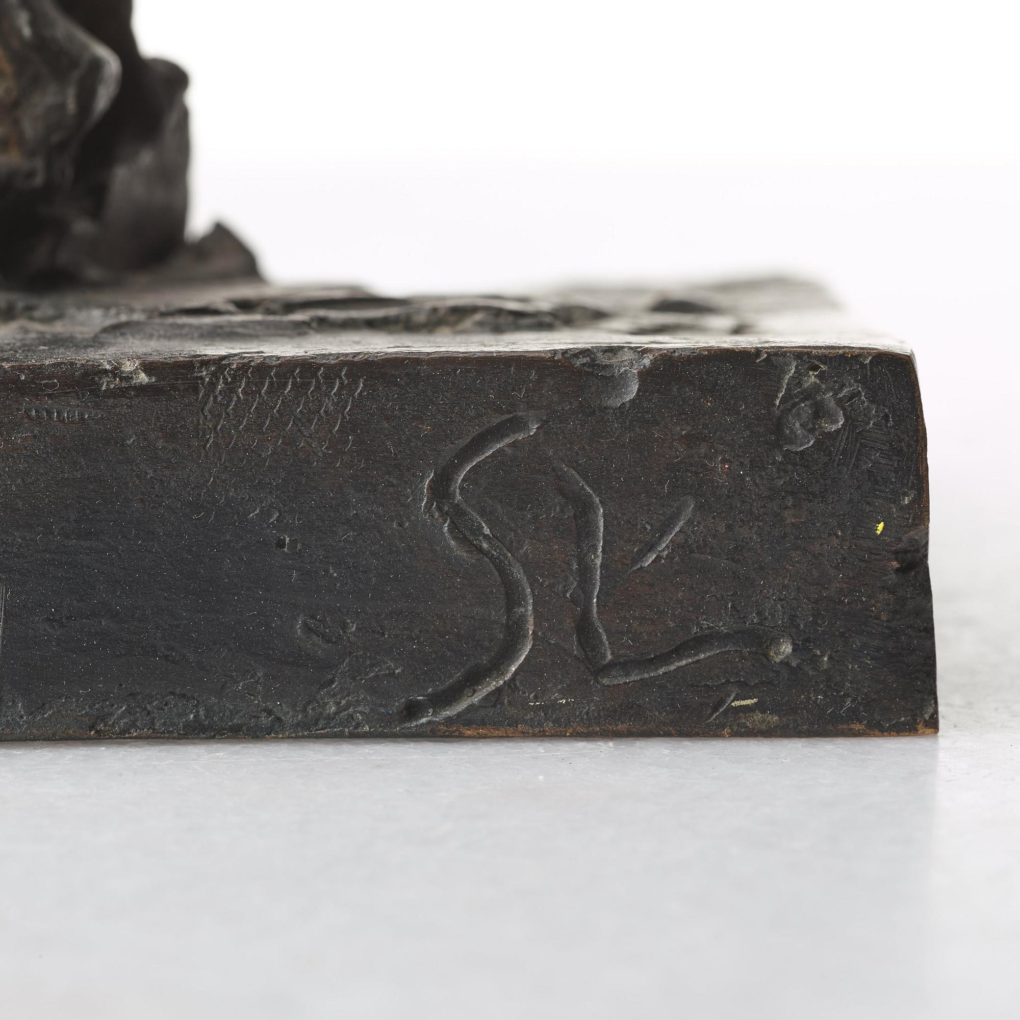 SIVERT LINDBLOM, a bronze sculpture, bronze dark patina, signed SL. and numbered 2/5.