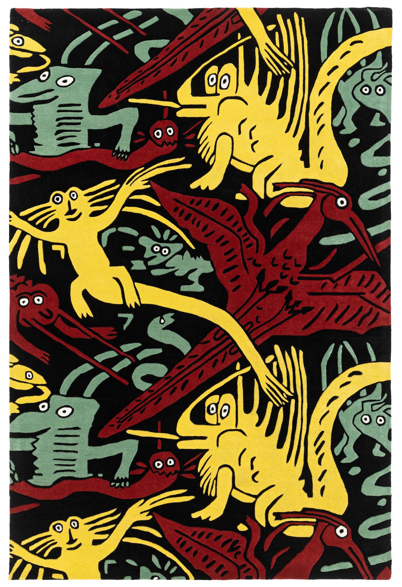 Carl Johan De Geer, a carpet, "Monster Subtil", hand tufted, c 297 x 199 cm, signed and numbered 1/25.