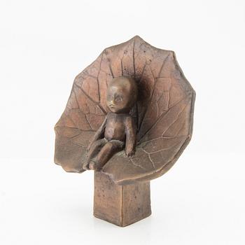 Lisa Larson, bronze sculpture, Scandia Present, circa 1978, numbered 73.