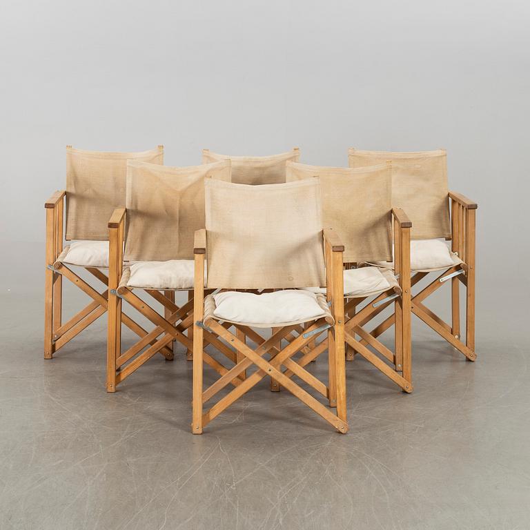 6 director chairs from Hyllinge Møbler, Danmark.