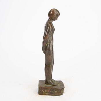 Gunnar Nordin,  a signed bronze sculpture.