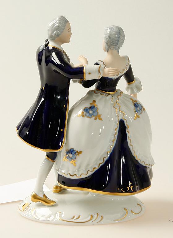 FIGURIN, porslin, Royal Dux, 1900-talets andra hälft.