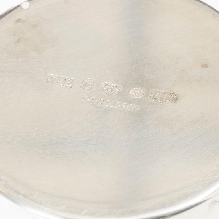 Sven-Arne Gillgren, bägare, silver, GAB, Eskilstuna, 1975.