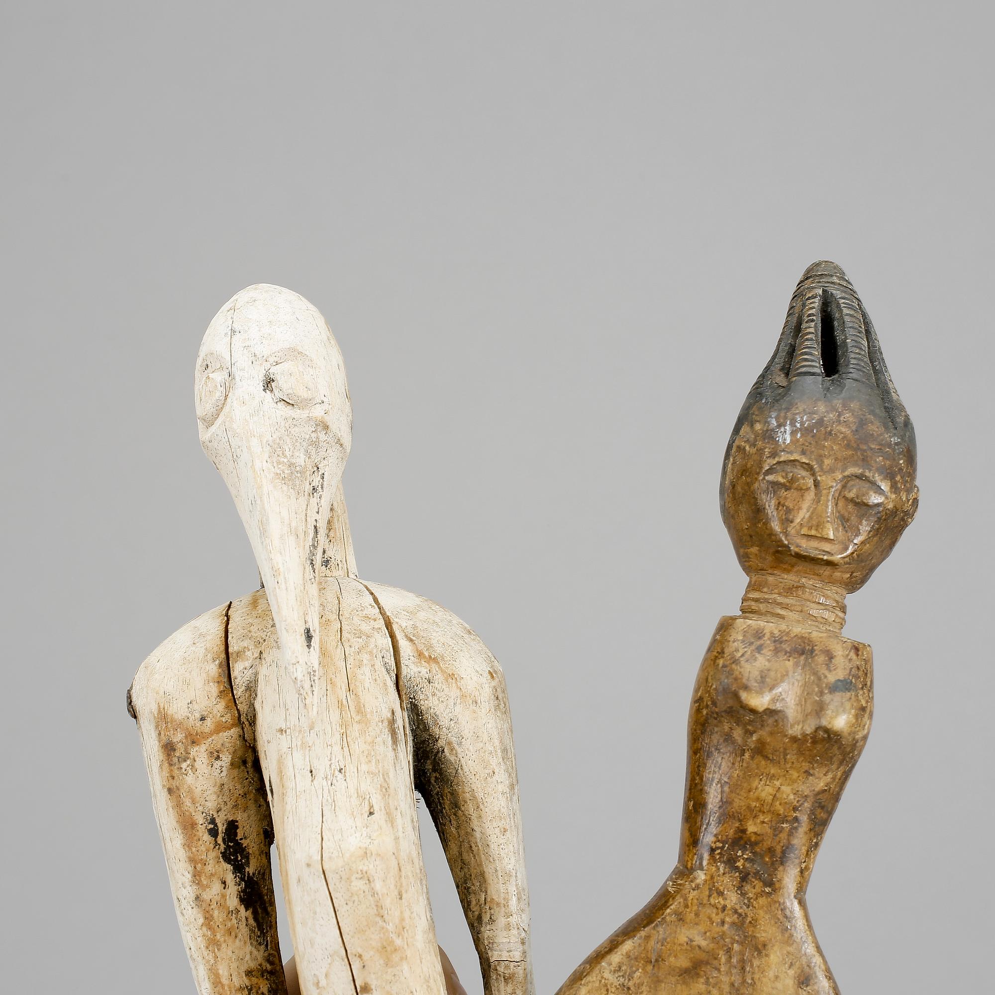 STATYETTER, 2 st, Afrika, 1900-tal.