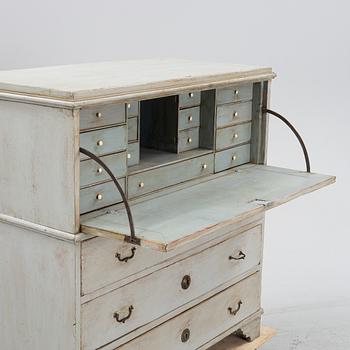 A painted secretaire, first part of the 19th Century.