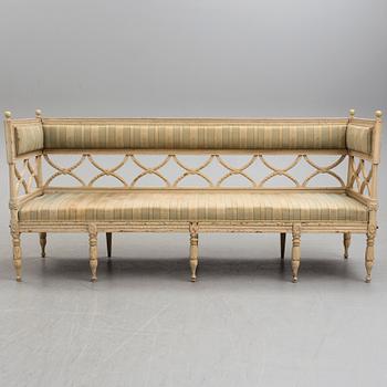 a late Gustavian sofa, early 18th century.