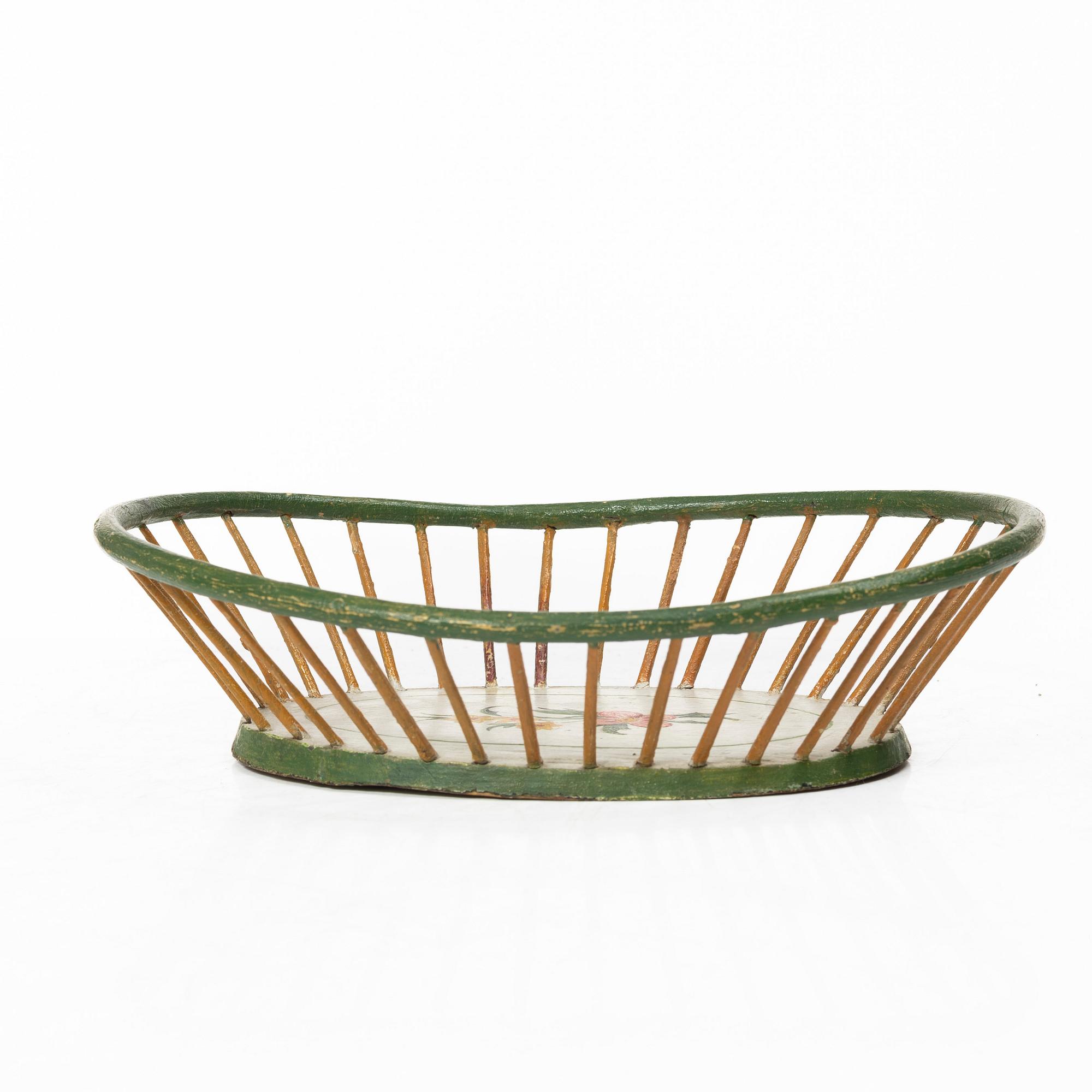 Pine basket, marked 1798.