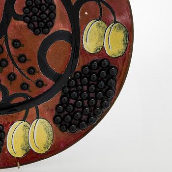 Birger Kaipiainen, Decorative dish, stoneware, signed Kaipiainen Arabia.