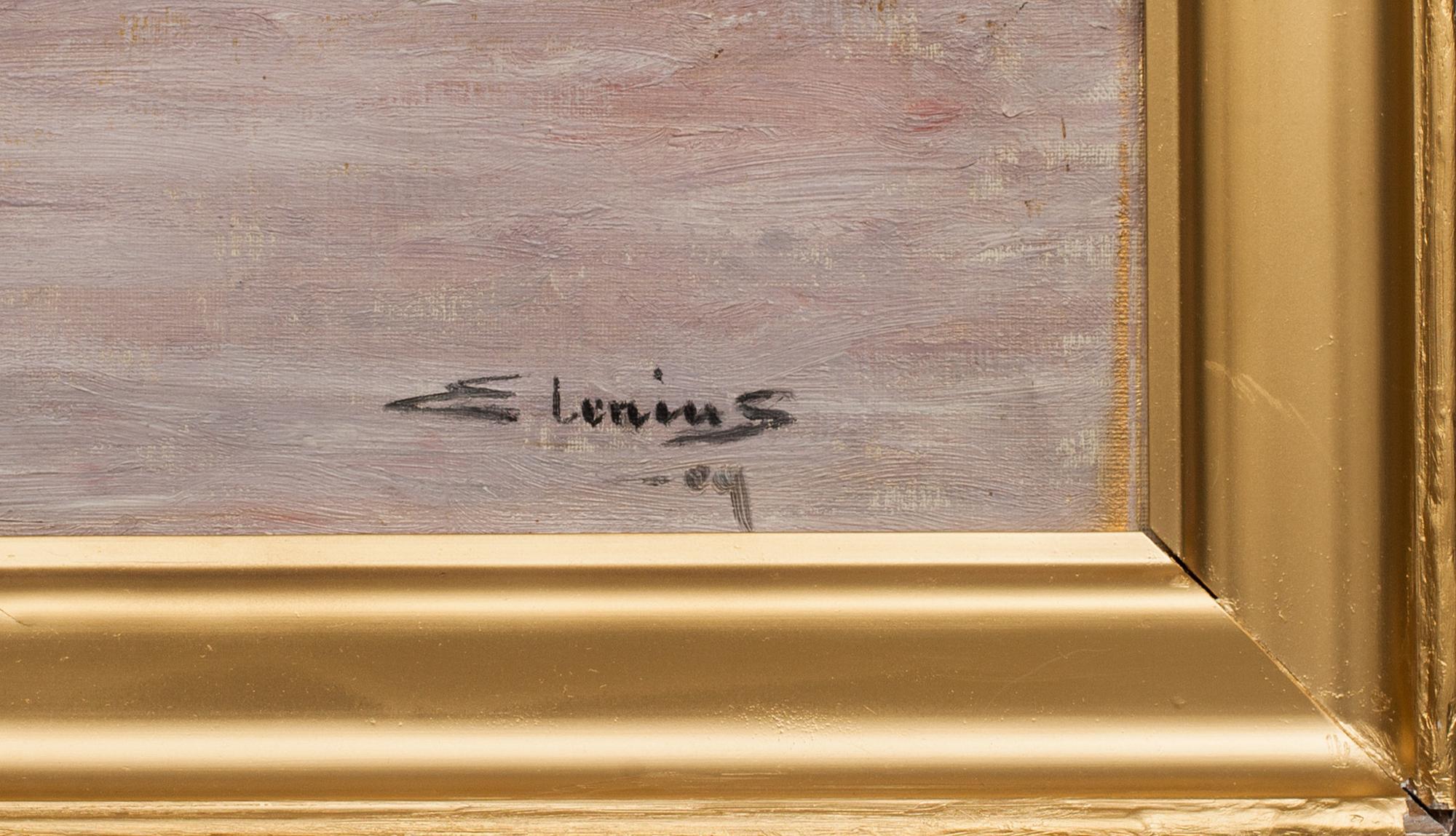 ERIK ELENIUS, oljemålning, signerad.