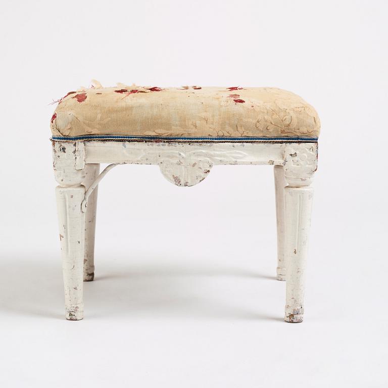 A Gustavian stool, Stockholm, second part of the 18th century.