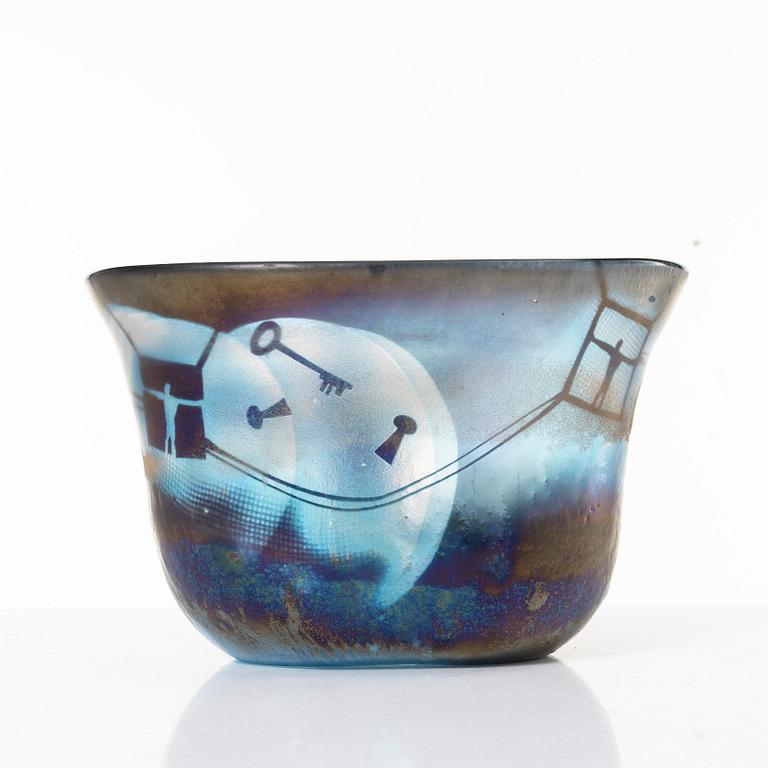 Bertil Vallien, skål, unik, Kosta Boda.