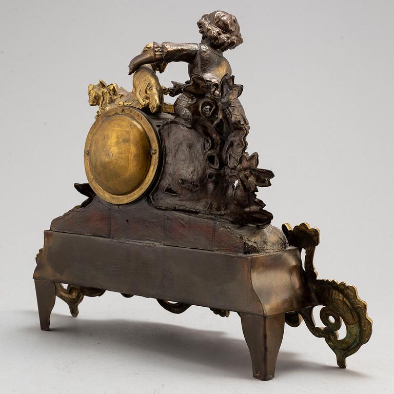 A rococo style mantle clock.