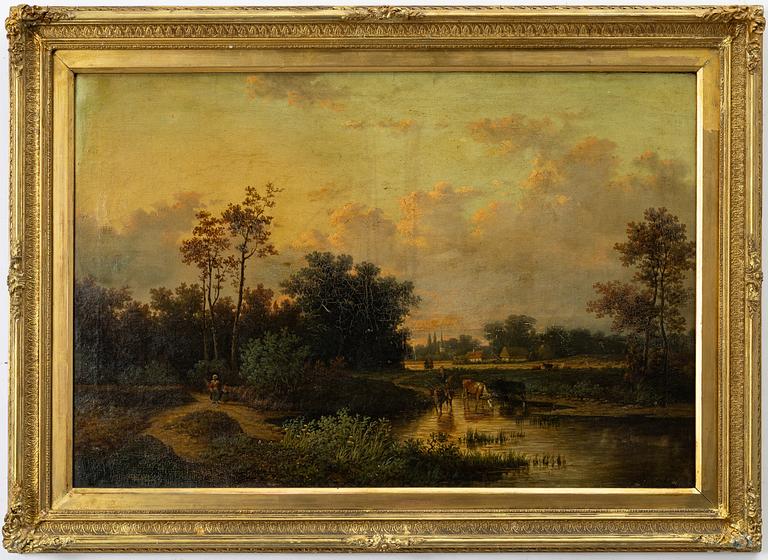 Charles Leickert, Landskap med kor.