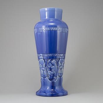 An early 20th century Jugend Alf Wallander earthenware floor vase.