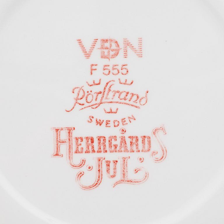 A 20-piece ceramic Christmas service 'Herrgårdsjul' from Rörstrand.