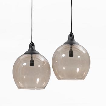 Ceiling lamps, a pair, “Fender”, Ygg & Lyng, 2000s.