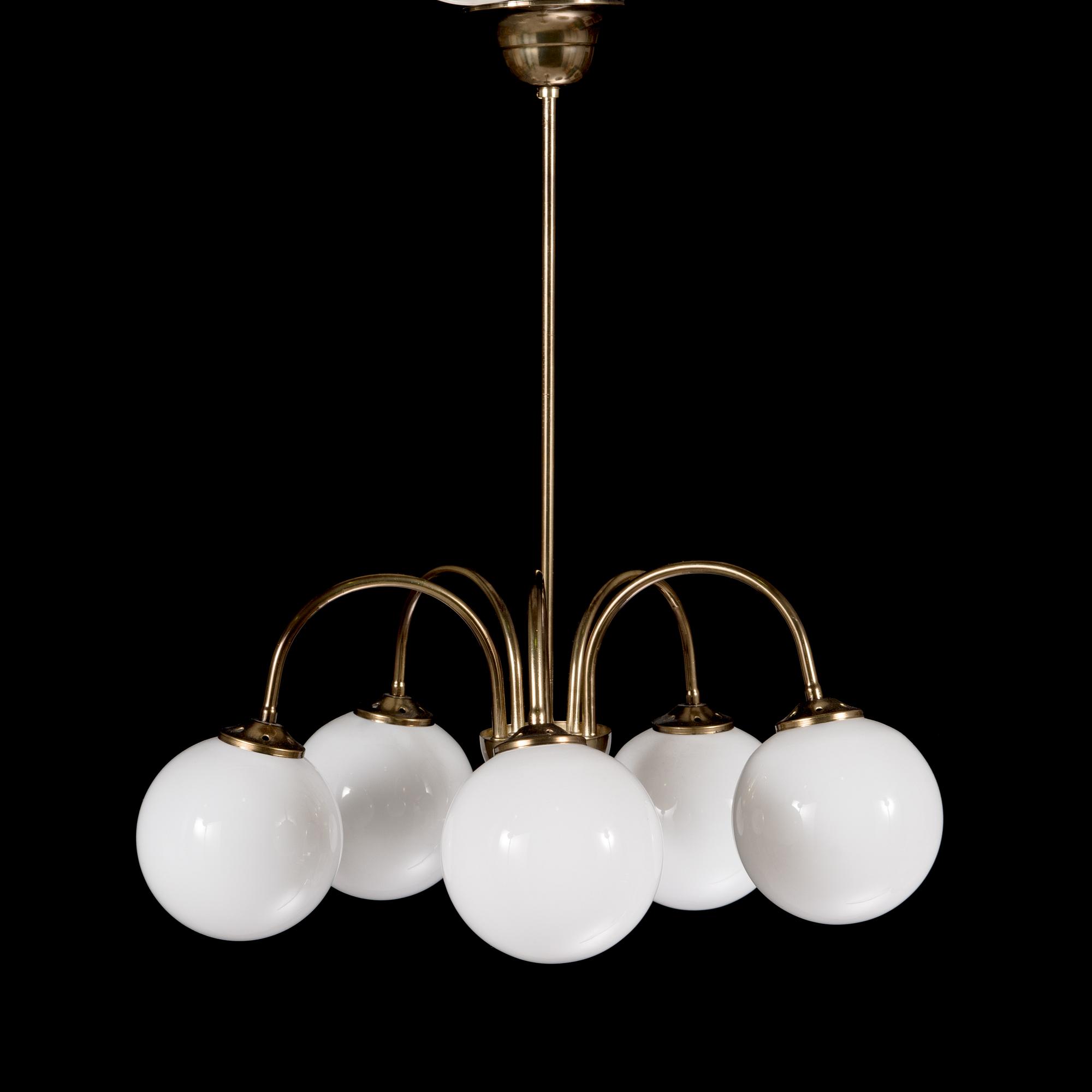 A ceiling lamp model 2024/5, for AT-valaisin Finland, late 20th century.