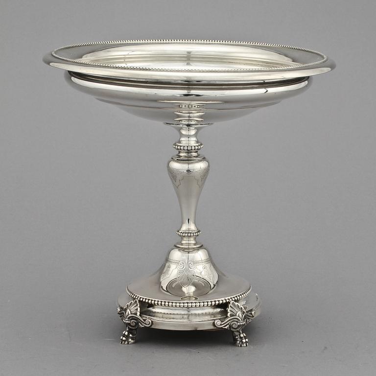 UPPSATSSKÅL, silver, Lars Larson & Co, Stockholm, 1877.