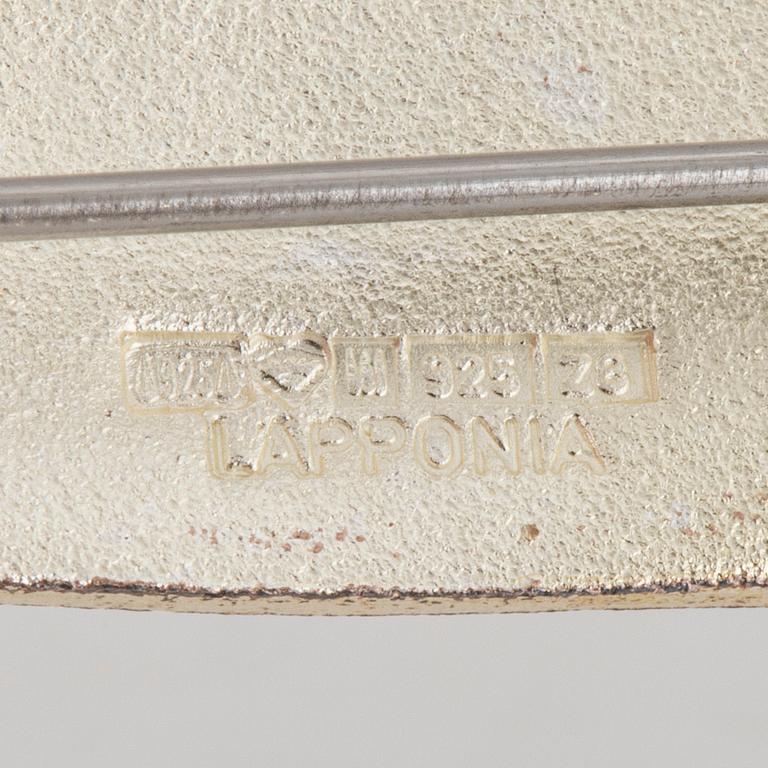 LAPPONIA, design Zoltan Popovits brooch, sterling silver.