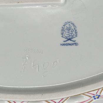 GALLERSKÅL, porslin, Herend, Ungern, 1900-talets andra hälft.