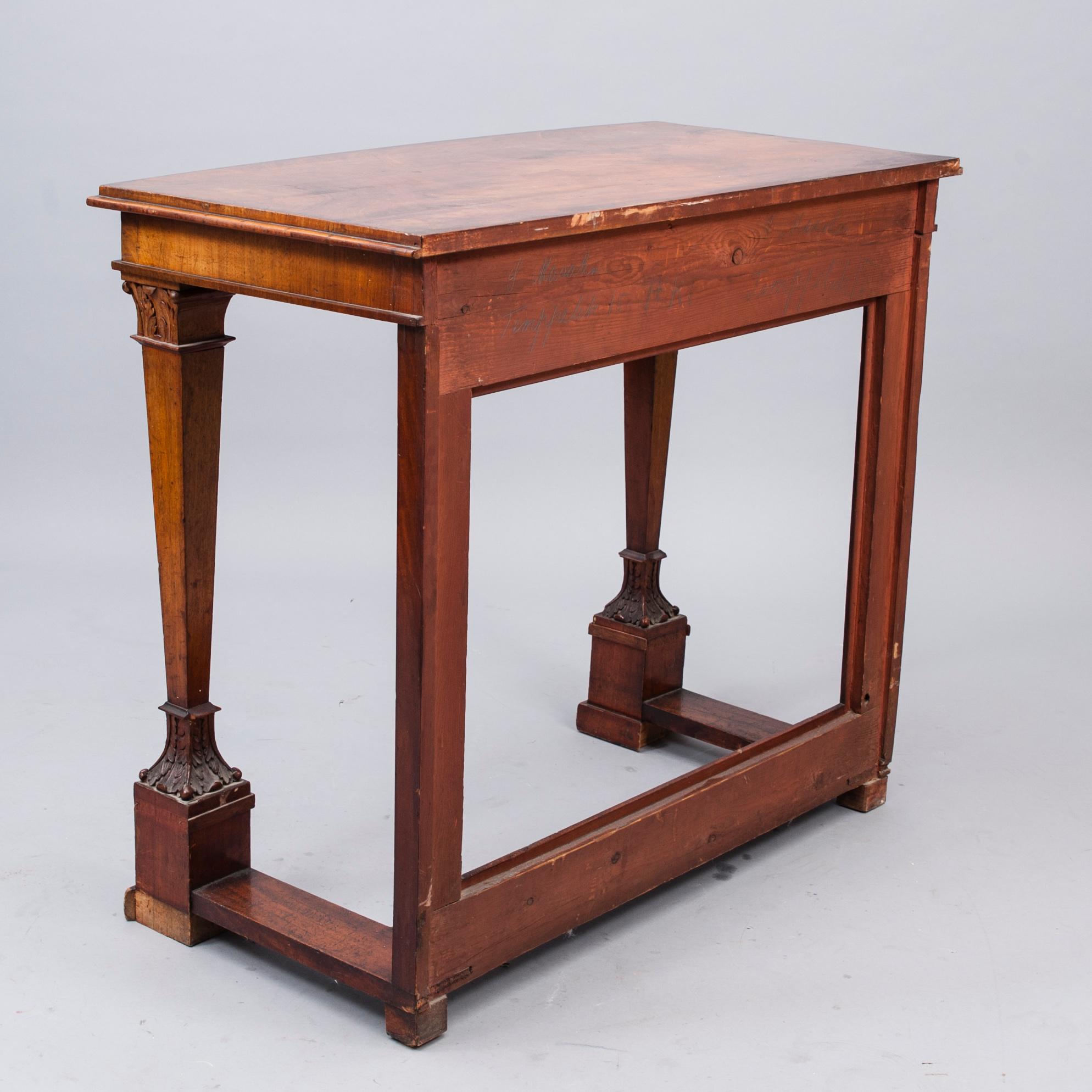 SPEGEL och KONSOLBORD, biedermeier, 1800-talets mitt.