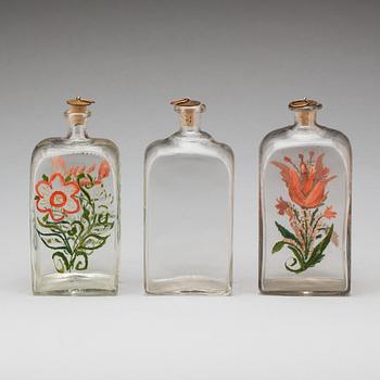 FLASKSCHATULL, 1800-talets första hälft.