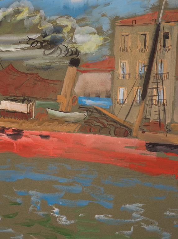 Sigrid Hjertén, The red ship.