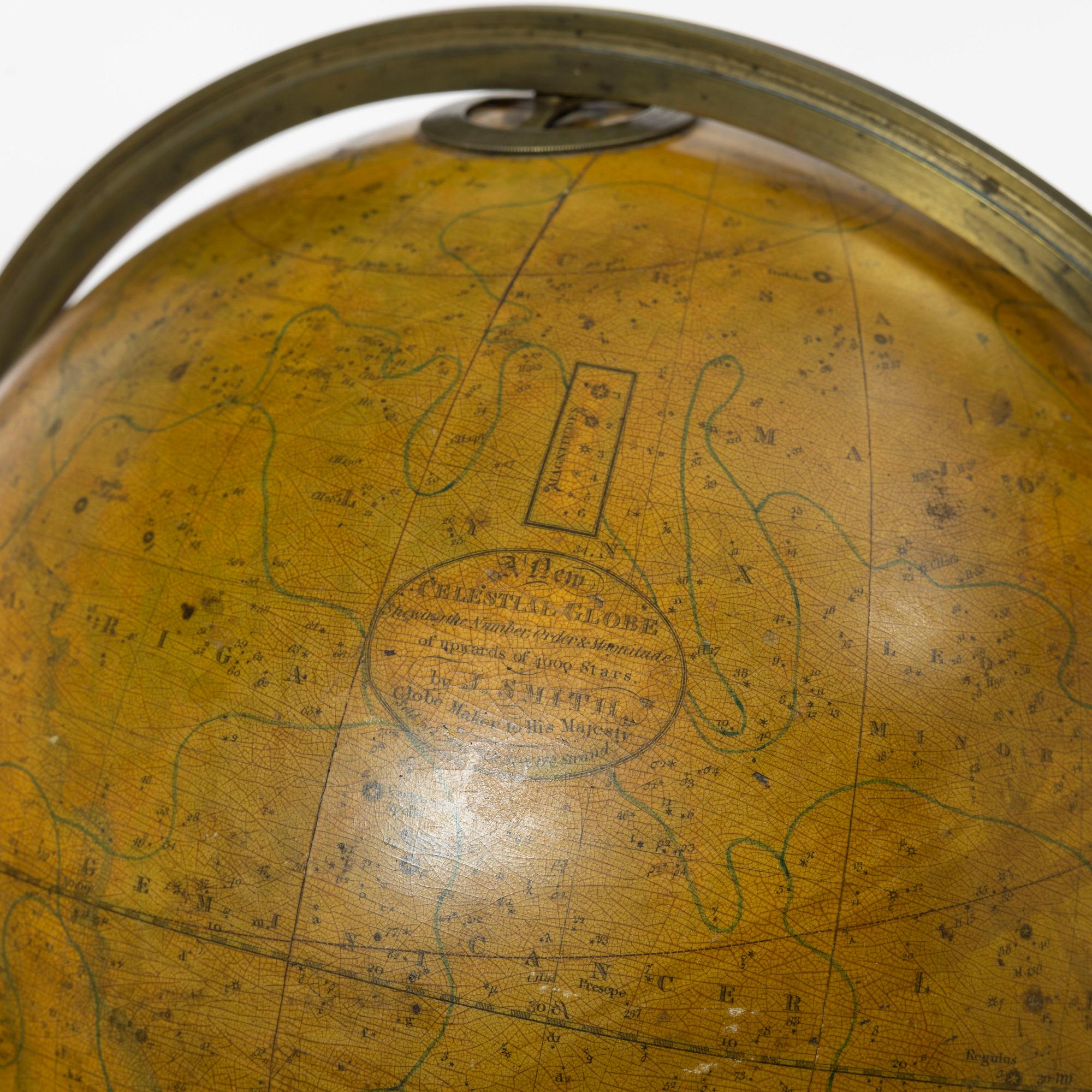 A celestial library globe by Charles Smith & Son (manufacturers of globes in London 1803-62).