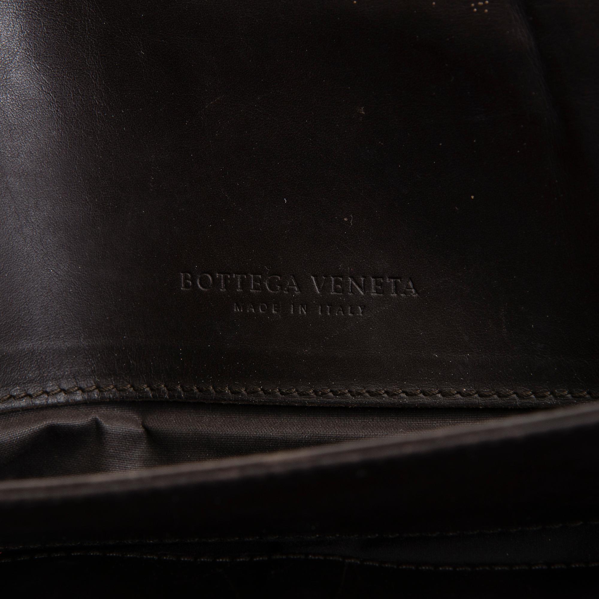 Bottega Veneta, a brown Intrecciato Leather Briefcase.
