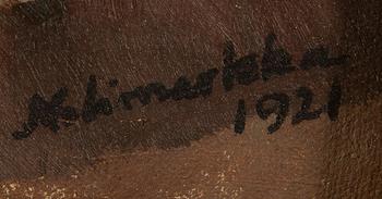 EERO NELIMARKKA, STILL LIFE WITH BOTTLES.